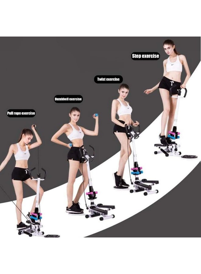 شو وو جهاز ميني ستيبر سوينغ ستيبر بمقبض وشاشة LCD - جهاز دوار صامت للياقة البدنية المنزلية ومعدات تمارين تسلق الجبال - Image 3