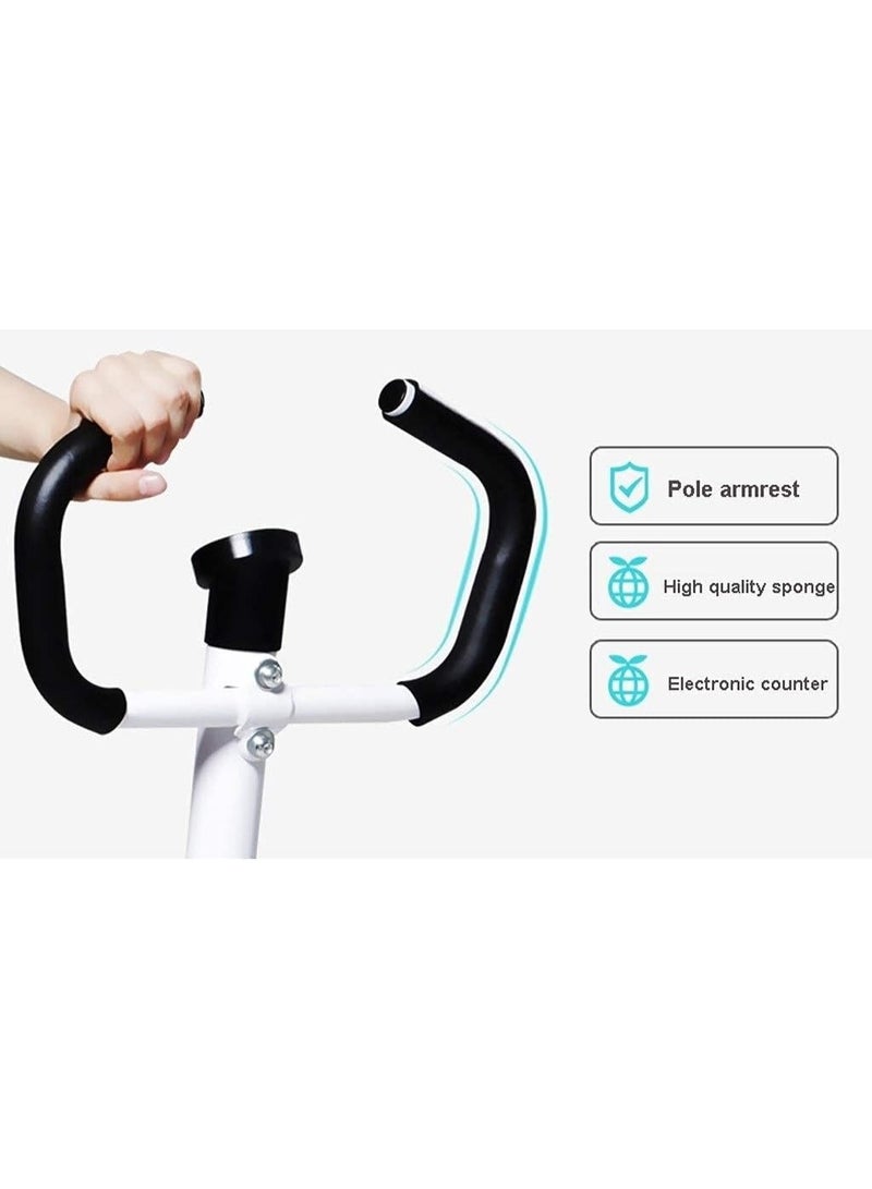 شو وو جهاز ميني ستيبر سوينغ ستيبر بمقبض وشاشة LCD - جهاز دوار صامت للياقة البدنية المنزلية ومعدات تمارين تسلق الجبال - Image 4