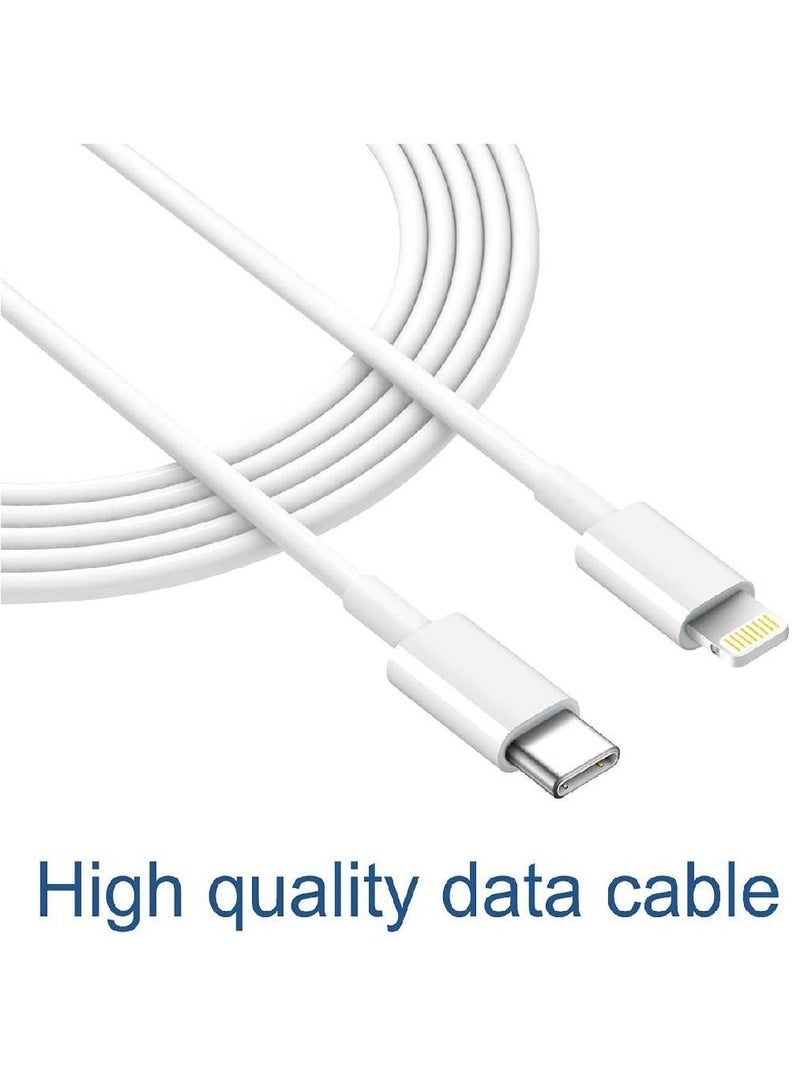 جينيكست كابل لايتنينج لشاحن iPhone سريع 【معتمد من Apple MFi】 عبوتين من USB-C إلى كابل Lightning (6.6 قدم) شحن سريع متوافق مع iPhone 12/12 Mini / 12 Pro / 12 Pro Max / 11/11 Pro / 11 Pro Max / Xs - Image 2