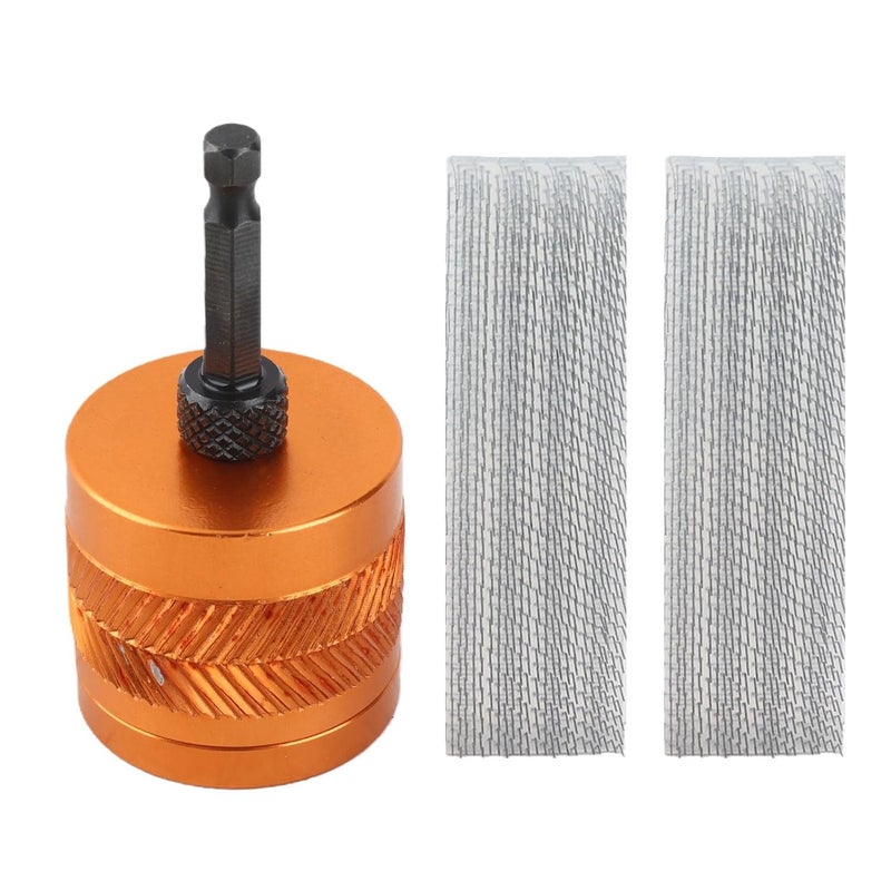 Jeanoko 1/2 Inch Copper Pipe Cleaner Efficiently Removes Rusts and Smudges for Drill, Aluminum Alloy Body, for Electric Drill, 3 Inch Cleaner Length Set - Image 1