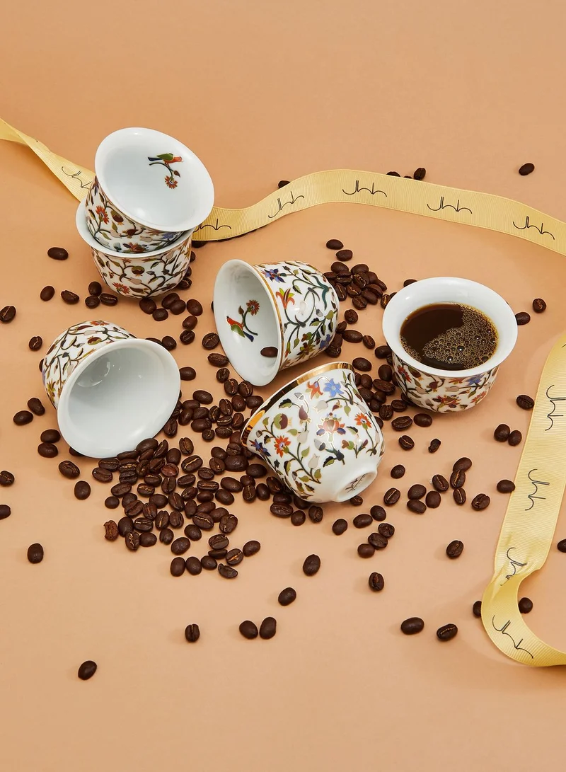 Silsal Set of 6 Majestic Arabic Coffee Cup