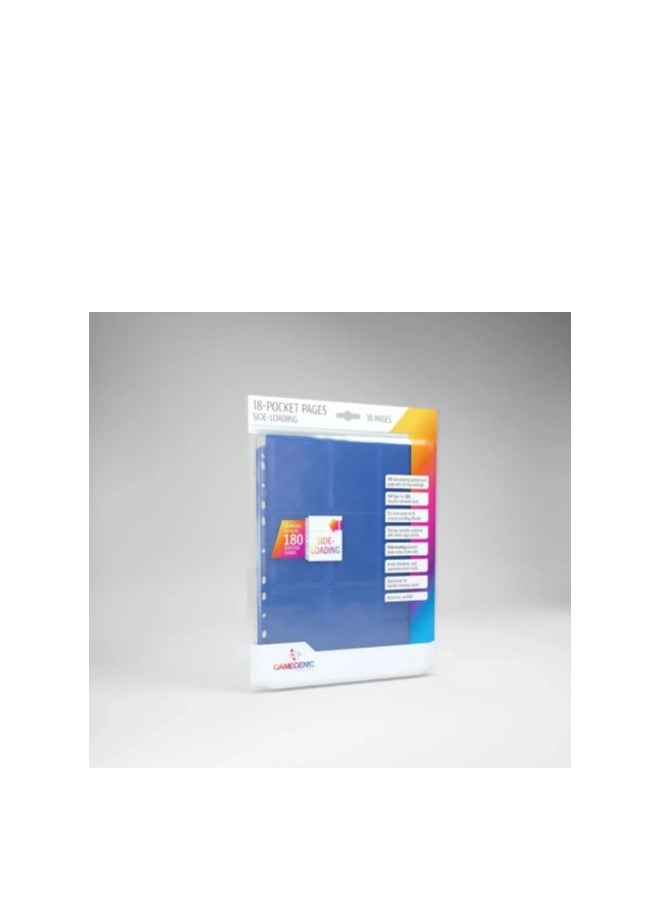 null - Gamegenic - Side-loading - 18-Pocket (x10 pages)     COLOR : BLUE - Image 1