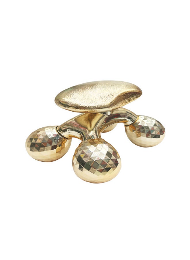 HTC - 4D Mini Body And Face Roller Massager - Gold - Image 1
