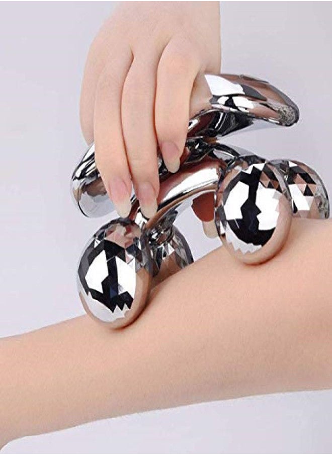 HTC - 4D Mini Body And Face Roller Massager - Gold - Image 1
