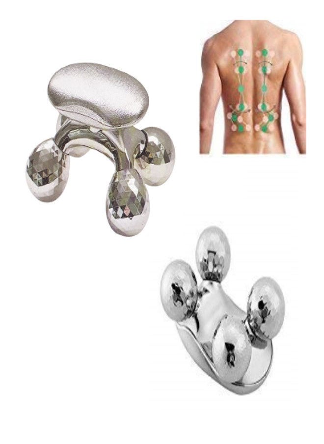 HTC - 4D Mini Body And Face Roller Massager - Gold - Image 1