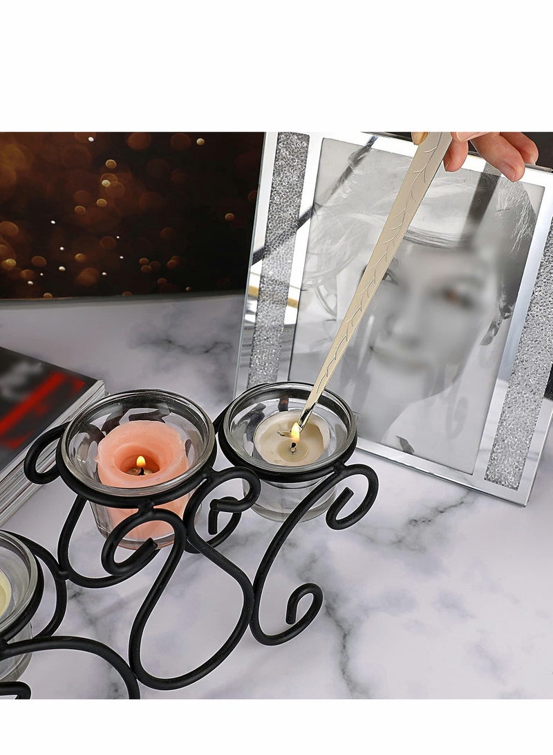 سيوسي Candle Snuffer, Candle Wick Trimmer Wick Dipper with Tray 4 in 1 Candle Accessory Set Candle Care Kit Gift for Candle Lovers - Image 4