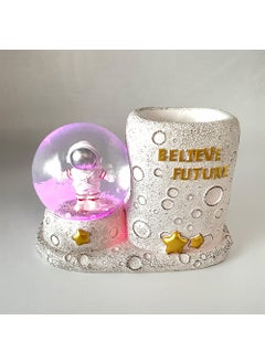 Hediyesahibi Gift Holder Astronaut Pencil Case and Snow Globe with Lights  - Image 3