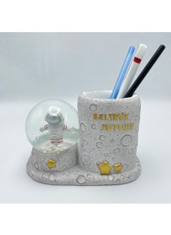 Hediyesahibi Gift Holder Astronaut Pencil Case and Snow Globe with Lights  - Image 1