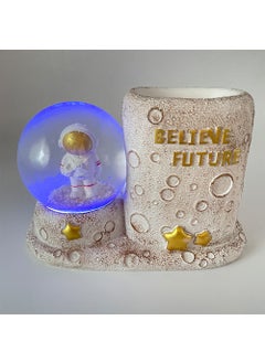 Hediyesahibi Gift Holder Astronaut Pencil Case and Snow Globe with Lights  - Image 2