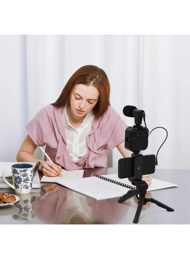 LED Pocket Fill Light Video Conference Live Desktop Tripod Beauty Leg Mini Handheld Square Photography Light-Specifications:Desktop Lamp Set (with Bluetooth Remote Control)  - Image 4