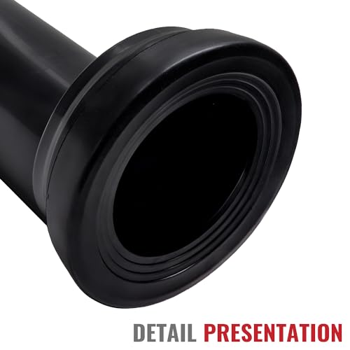 PuritySage Wall Hung Toilet Tank Connector Set with Side Pipes,Compatible with Geberit 154.405.11.6,Toilet Replacement Parts with Black HDPE Material,Easy Installation - Image 5