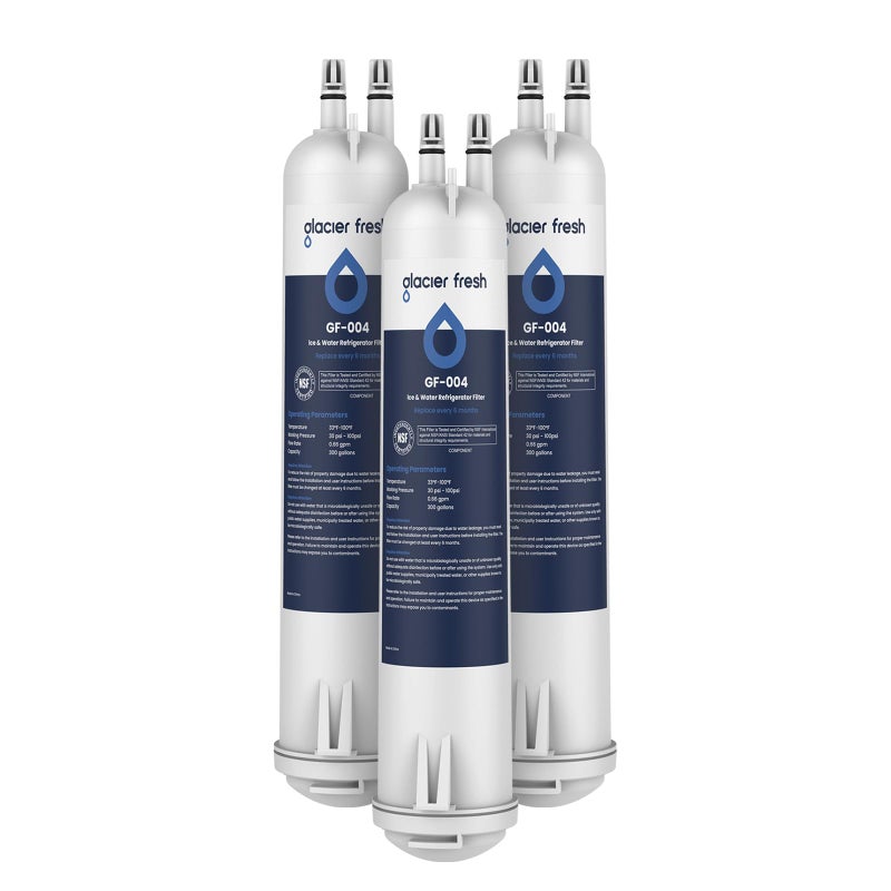 GLACIER FRESH EDR3RXD1 Compatible with 4396841 Refrigerator Water Filter KAD3RXD1 WHR3RXD1 4396841 4396710 Filter 3 469083469030 9030 9083 Refrigerator Water Filter 3 Pack - Image 2