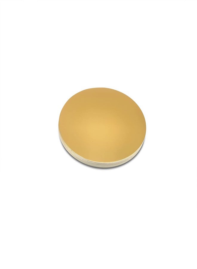Mombake Cake Boards Rounds, 10-Pack Cake Stands Circle Base Cardboard Cakeboard(Gold, 8-Inch) - Image 1