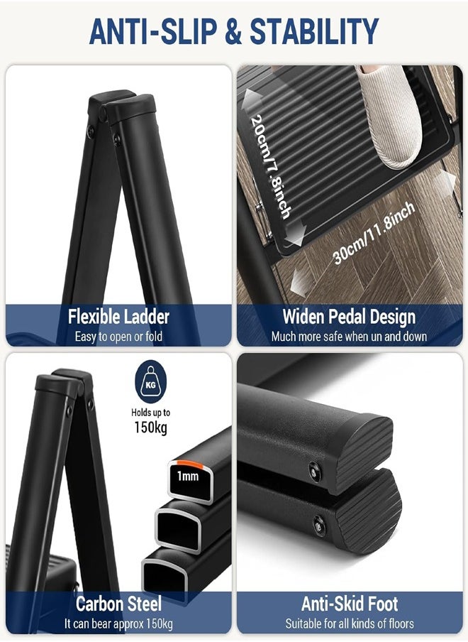 ATM Household 3 Step Portable Folding Ladder - 18 x 28 cm  - Image 4