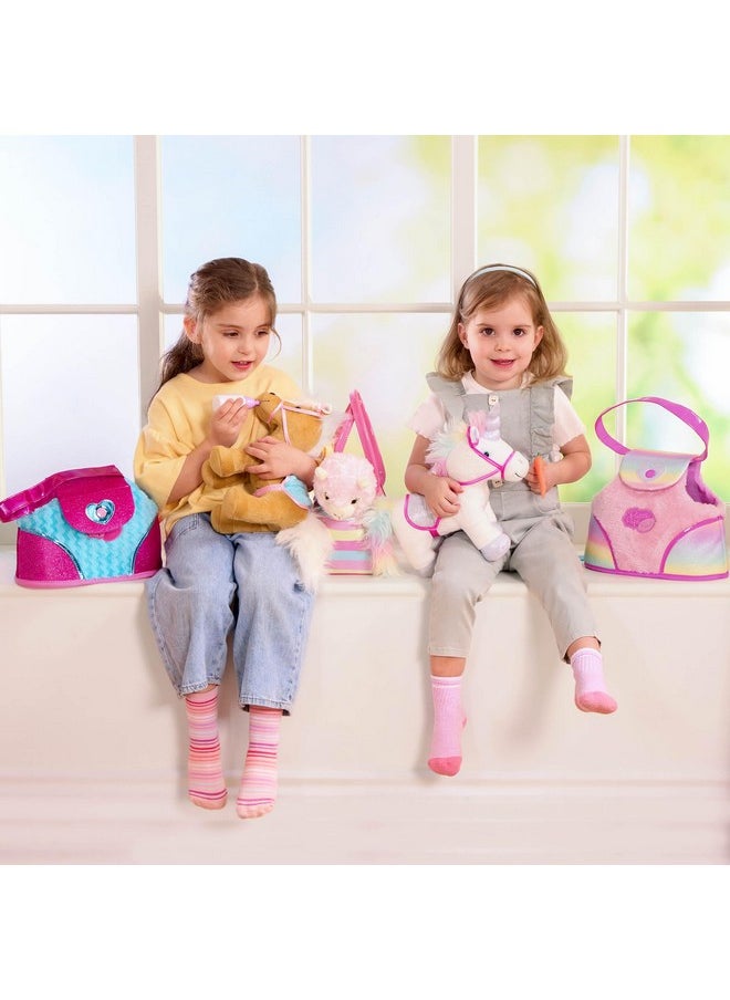 Pucci Pups - Plush Unicorn - Stuffed Animal - Carrier Bag - Comb & Bottle - Kids 3 Years +  - Image 2