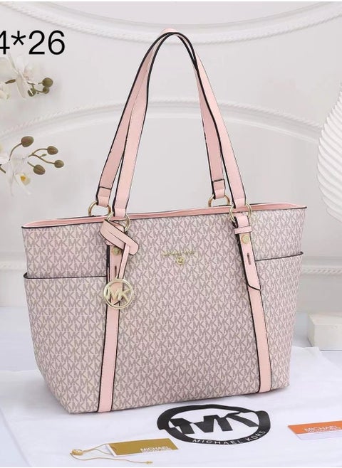 Sullivan Small Metallic Signature Logo Top-Zip Tote Bag