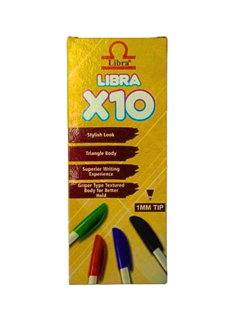 LIBRA BALLPEN X 10 1.00MM BLUE - Image 1