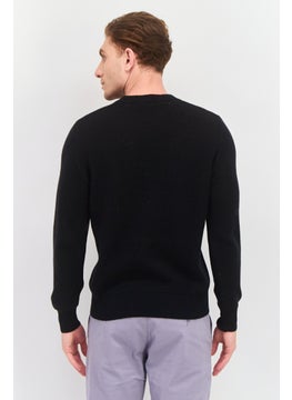 Esprit x Rest and Recreation Men Crew Neck Brand Logo Sweater, Black Combo  - Image 2