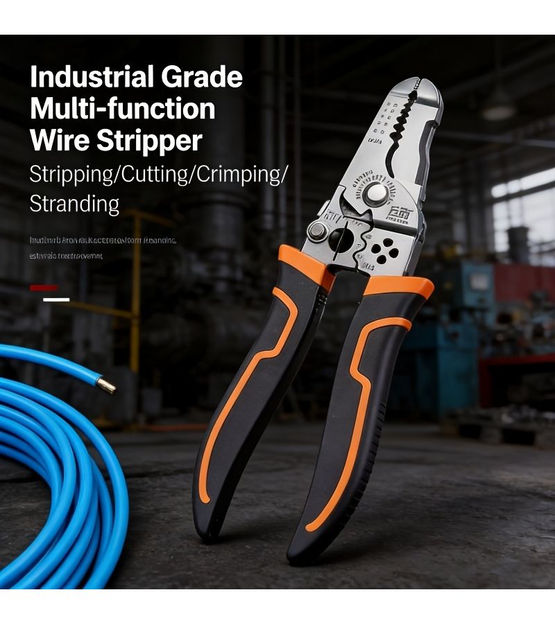 Professional 7 Inch Multi Function Wire Stripping Tool With Non Slip Grip - Image 4