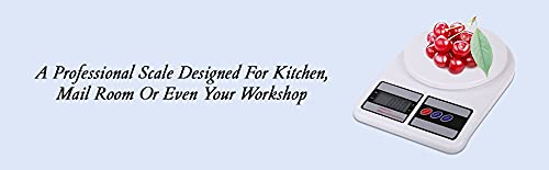 Inditradition Electronic Digital Kitchen Weighing Scale 10 Kg with BackLight Battery Operated White - Image 4