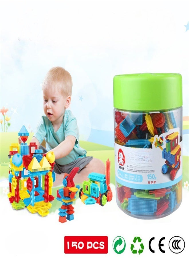 150 PCS Hedgehog Shape 3D Building Blocks Tiles Set Construction Learning Toy Stacking Educational Block Creativity beyond Imagination Inspirational Recreational Educational  - Image 3
