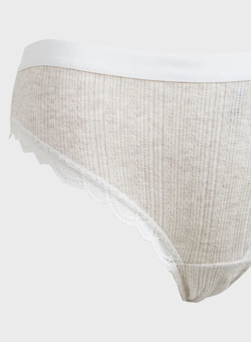 DeFacto Lace Trim Brief
