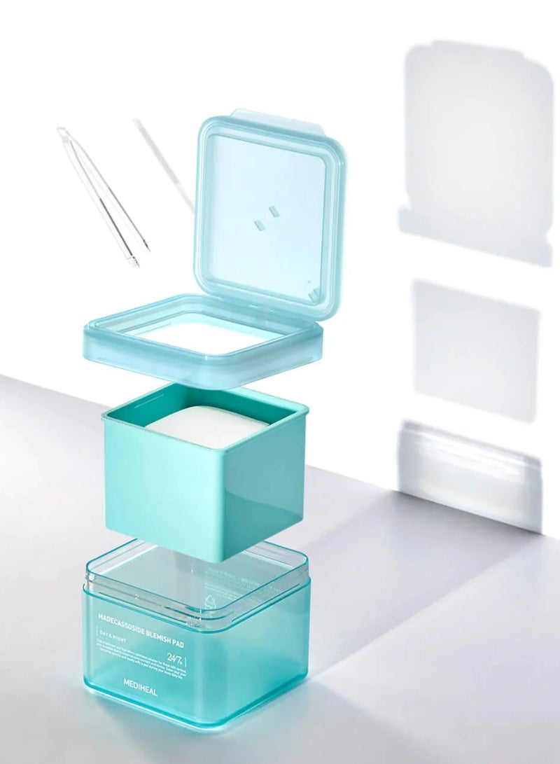 ميدي هيل وسادات وجه مضادة للعيوب لتحسين لون البشرة غير المتجانسه مناديل شاش للوجه نباتية، 100 منديل  قابلة لإعادة الملء - Image 2