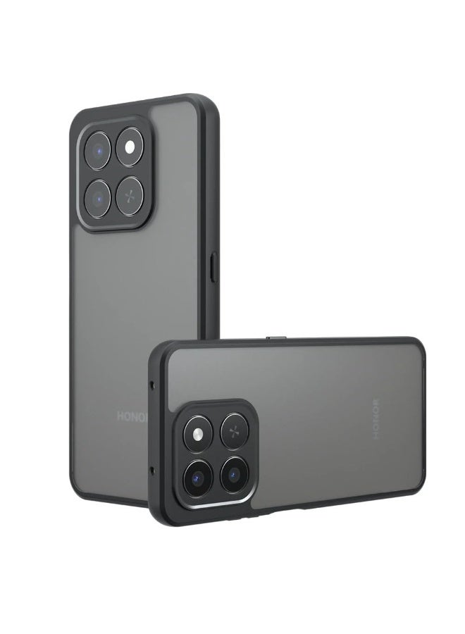 Case Compatible with Honor X7d 5G/4G, Skin-Friendly Frosted Matte and Transparent Clear Case Airbag Protection Anti-Yellowing PC+TPU Shockproof Protective Cover - Image 1