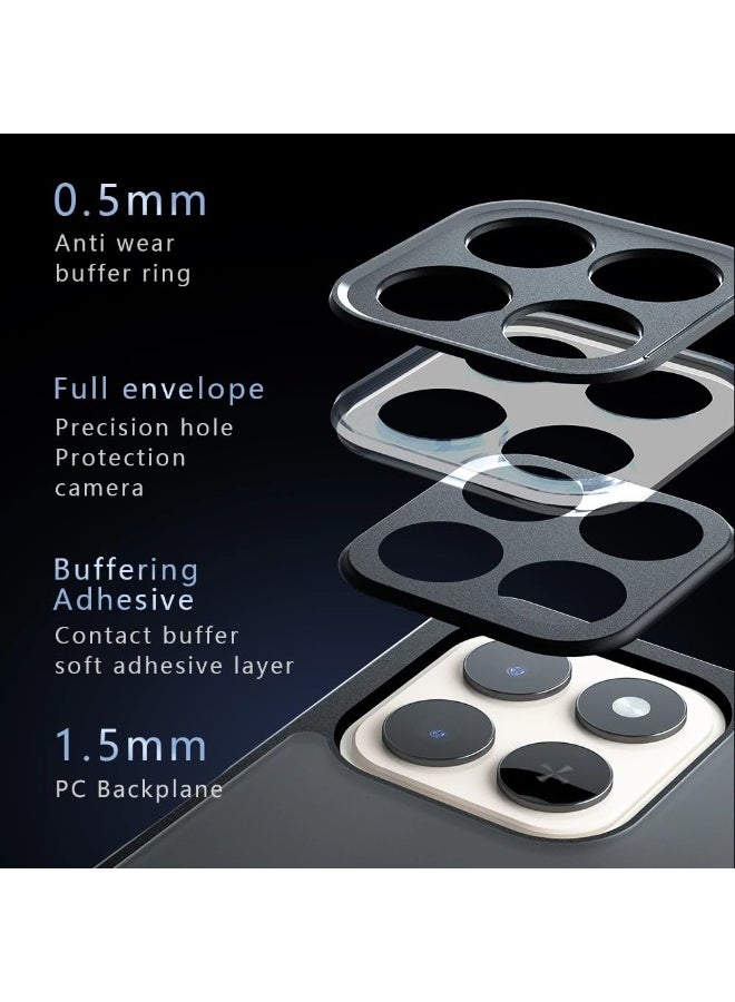 Case Compatible with Honor X7d 5G/4G, Skin-Friendly Frosted Matte and Transparent Clear Case Airbag Protection Anti-Yellowing PC+TPU Shockproof Protective Cover - Image 3