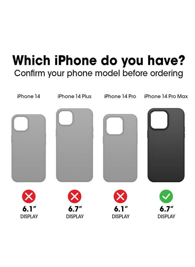 OtterBox iPhone 14 Pro Max OtterGrip Symmetry Series Case - CHILL Out (Green), Built-in Grip, Sleek case, Snaps to MagSafe, Raised Edges Protect Camera & Screen - Image 1