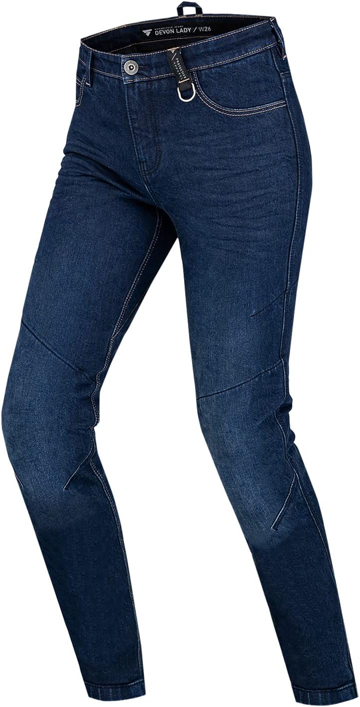 SHIMA Devon Lady Motorcycle Jeans - Ventilated Elastic Slim Fit Riding Trousers with FiberQL Reinforcements - Image 1