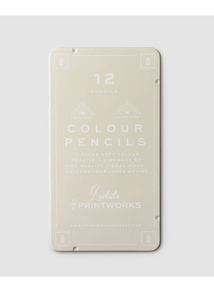 PrintWorks 12 Colour Pencils Classic Tone Theme By PrintWorks - Image 1