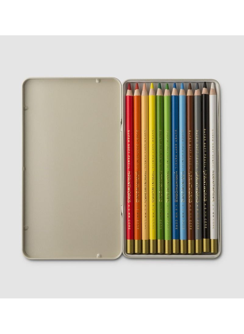 PrintWorks 12 Colour Pencils Classic Tone Theme By PrintWorks - Image 2