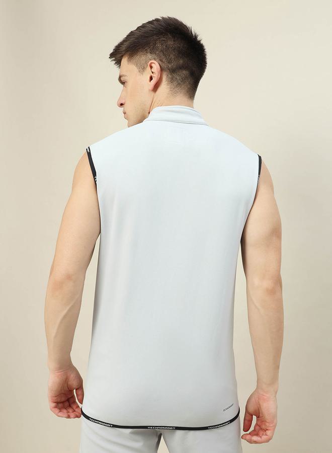 Technosport High Neck Fleece Sleeveless Active Jacket - Image 2