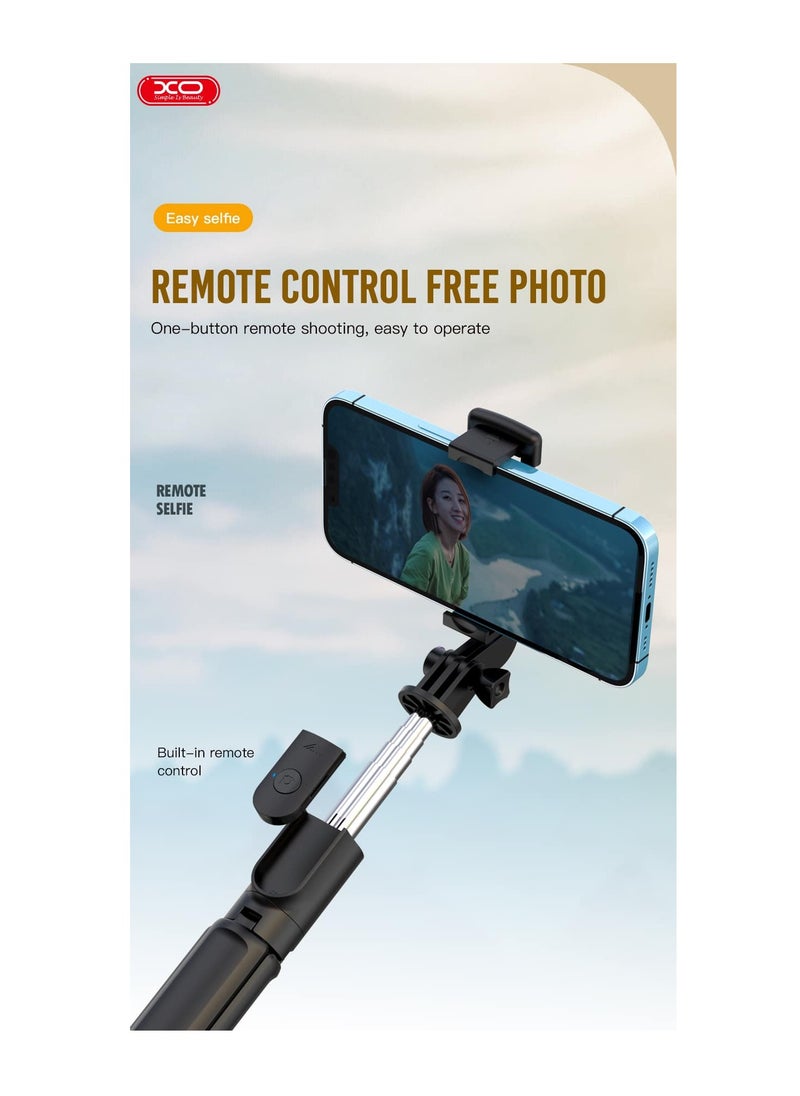 XO - INET Multifunctional Bluetooth Selfie Stick With Tripod Black - Image 1