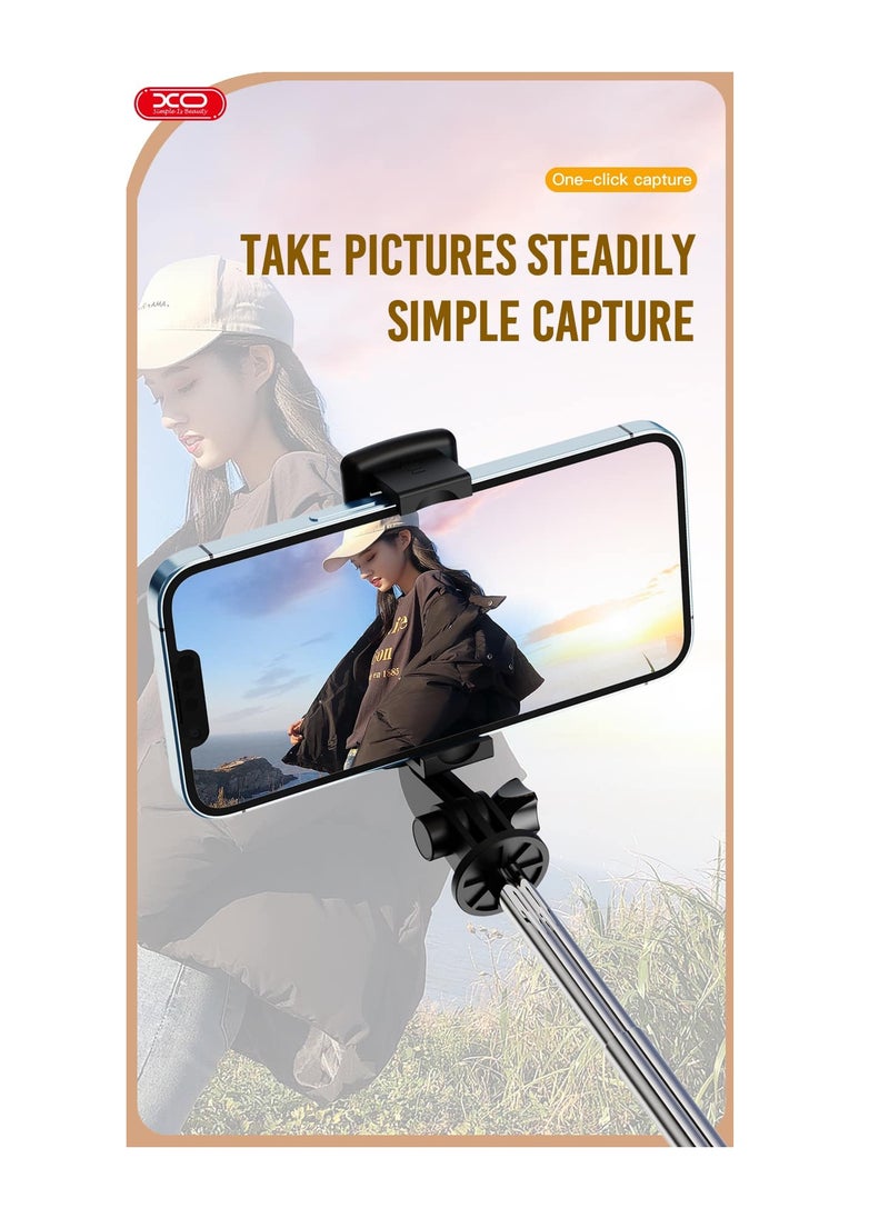 XO - INET Multifunctional Bluetooth Selfie Stick With Tripod Black - Image 1