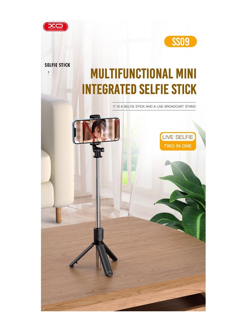 XO - INET Multifunctional Bluetooth Selfie Stick With Tripod Black - Image 1
