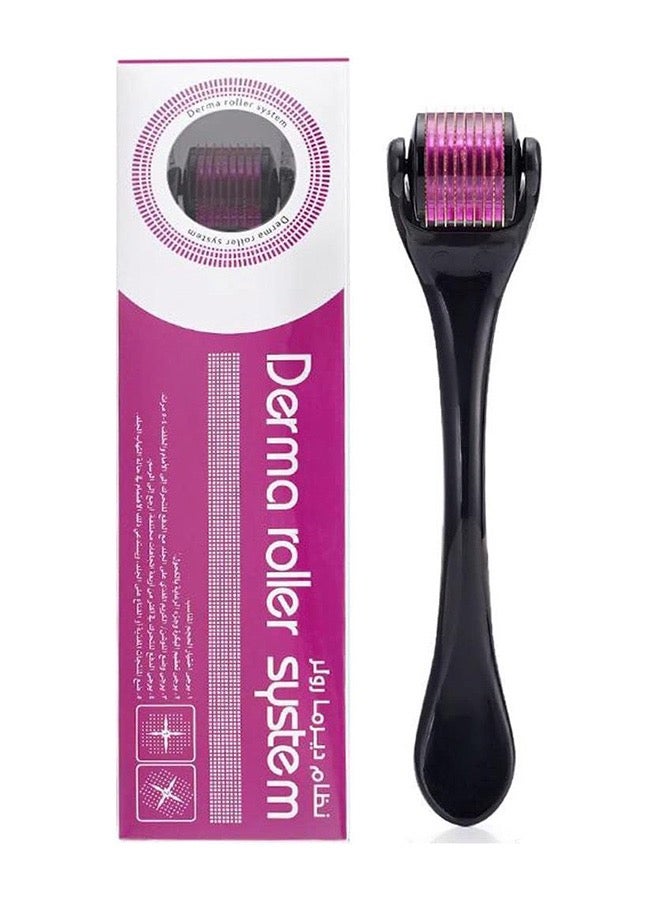 Derma roller system Premium Derma Roller with 540 Micro Needle Titanium Best Derma Roller Kit Micro Roller- 1.5mm - Image 1