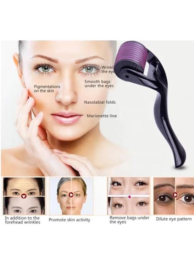Derma roller system Premium Derma Roller with 540 Micro Needle Titanium Best Derma Roller Kit Micro Roller- 1.5mm - Image 4