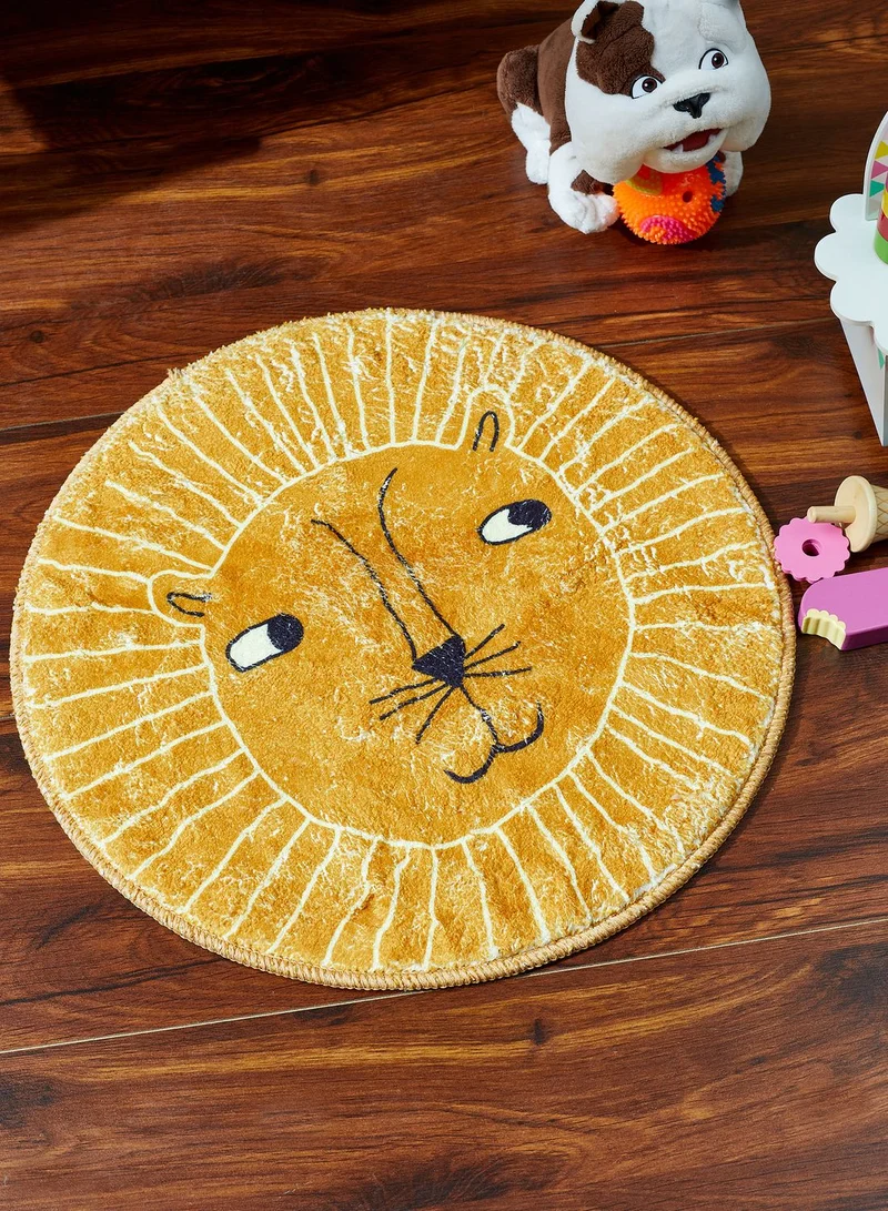 Pink Cactus Yellow Animal Rug