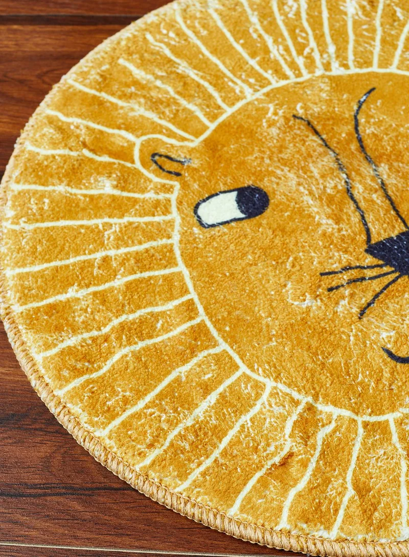 Pink Cactus Yellow Animal Rug