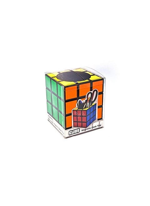 Storage box in the shape of a Rubik's cube