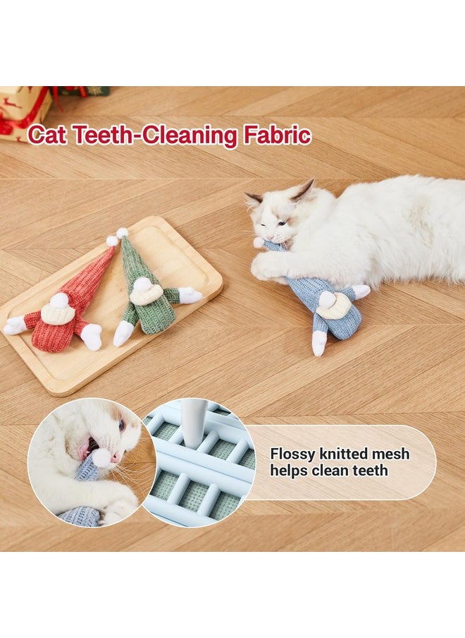 Potaroma Potaroma Cat Toys 3 Pcs Catnip Crinkle Sound Santa Claus, Soft Durable Teething Material, Interactive Cat Kicker for Indoor Kitten Exercise 8.5 Inches for All Breeds  - Image 3