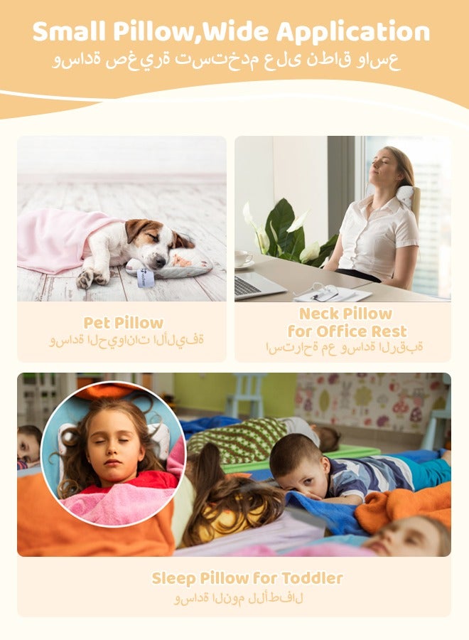 1 Pcs Small Pillows for Sleeping, 11"x7" Mini Travel Pillow, Tiny Pillows for Neck, Wrist, Lumbar and Knee, Pets Pillow, Cotton, Machine Washable, Deer - Image 4