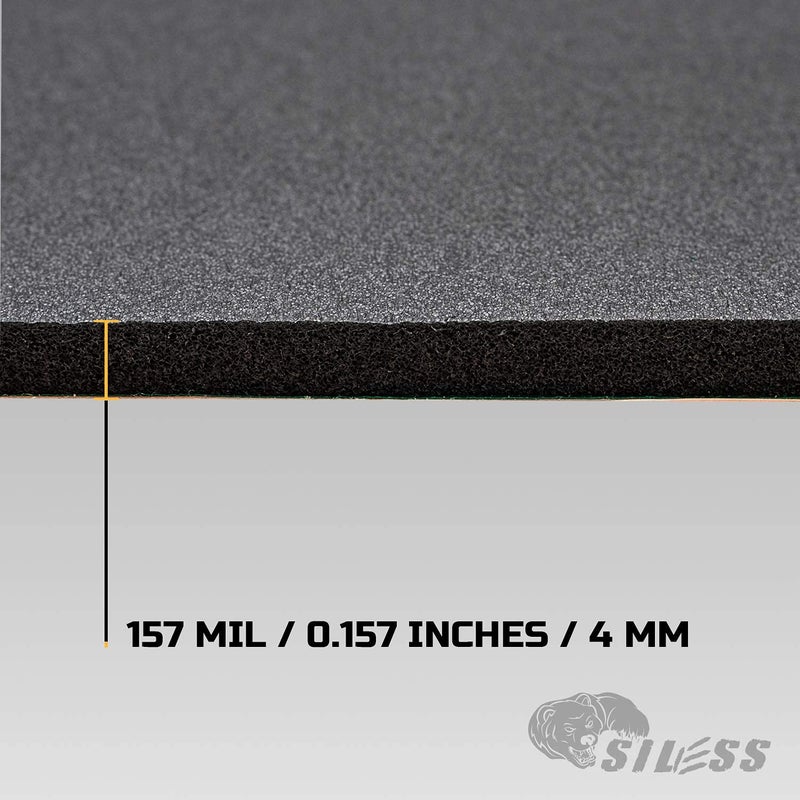 Siless Liner 157 mil (4 mm) 51 sqft Car Sound Deadening Closed Cell Foam & Heat Insulation mat - PE Foam Sound Deadener Material & Heat Barrier - Image 3