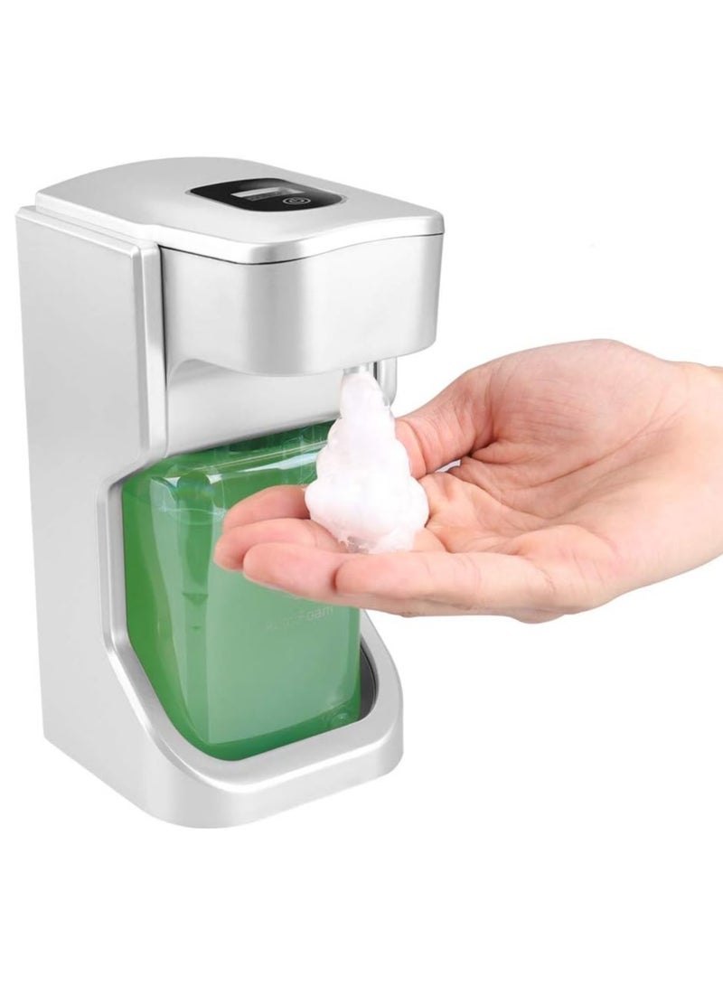 BLOOMING TIME Automatic Soap Dispenser Wall Mount - Touchless, Infrared Motion Sensor, Battery Operated, 500ml Capacity Foaming Hand Sanitizer Dispenser for Bath & Kitchen Countertops  - Image 1