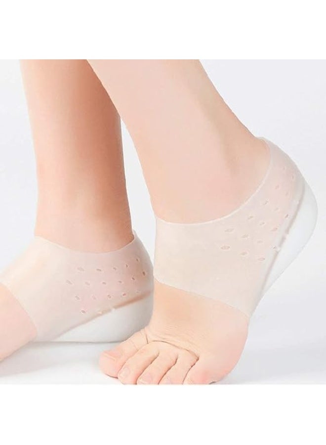 Spaceshoop Heel Cup Insoles Height Increase Insoles Invisible Silicone Shoe Lift Heel Pads Men Women - Image 2