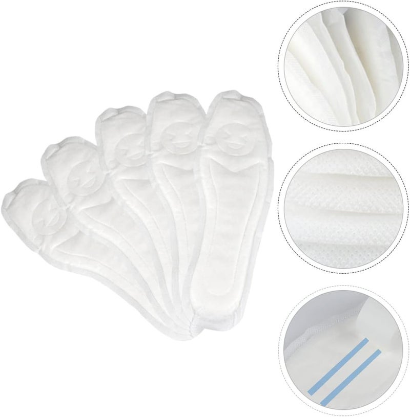 cheekyglo 10 Pairs Napkin Cushions Unisex Thin for Pads Any Barefoot Ergonomic Fit Sweat Care Absorb Shoe Heal Soft Absorption Xxcm Comfortable Adults Disposable Breathable Liners Shoes - Image 5