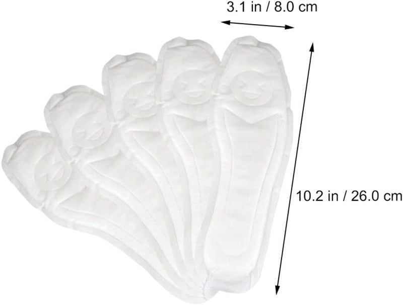 cheekyglo 10 Pairs Napkin Cushions Unisex Thin for Pads Any Barefoot Ergonomic Fit Sweat Care Absorb Shoe Heal Soft Absorption Xxcm Comfortable Adults Disposable Breathable Liners Shoes - Image 3
