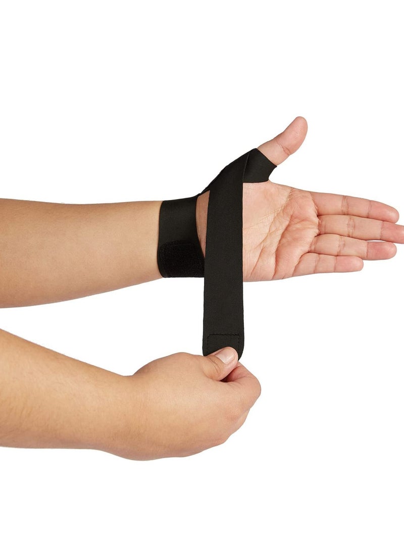 Excefore Ultra Thin Wrist Brace - Soft Breathable and Skin Friendly Carpal Tunnel Wrist Splint to Sprains Tendinosis Tenosynovitis (Black/Left/One Size) - Image 2